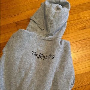 Black dog hoodie